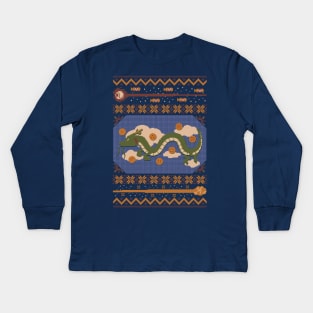 Kamehameha Ugly Sweater Kids Long Sleeve T-Shirt